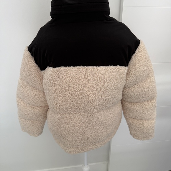 Maje Gromgy Hooded Mixed Media Puffer Jacket - Picture 6 of 11